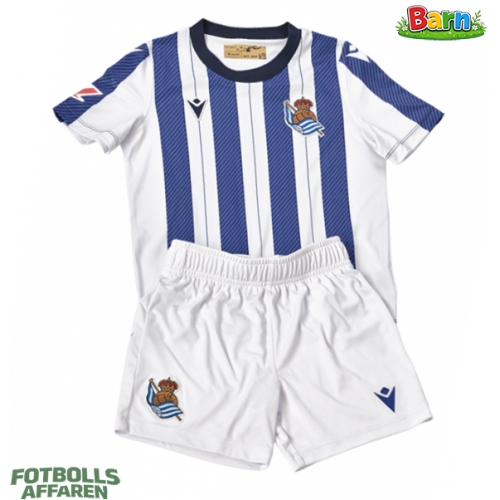 Real Sociedad Hemmaställ Barn 2025-26 Kortärmad (+ Korta byxor)